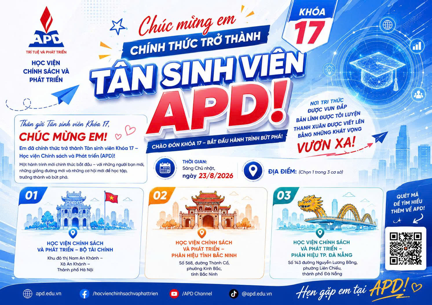 Chào tân sinh viên K17 APD